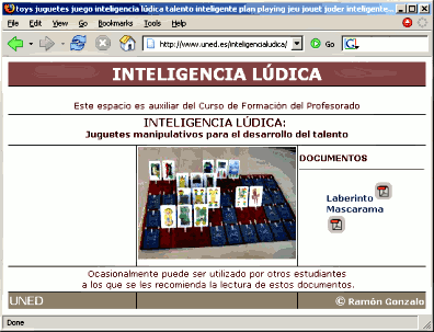 Website de Inteligencia Lúdica