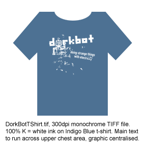 dorkbot tshirt by Adrian Ward